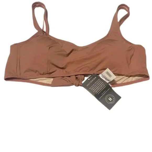 NWT Mimi & August  le maillot Paloma coffee padded bikini swimsuit top XL - Picture 2 of 2